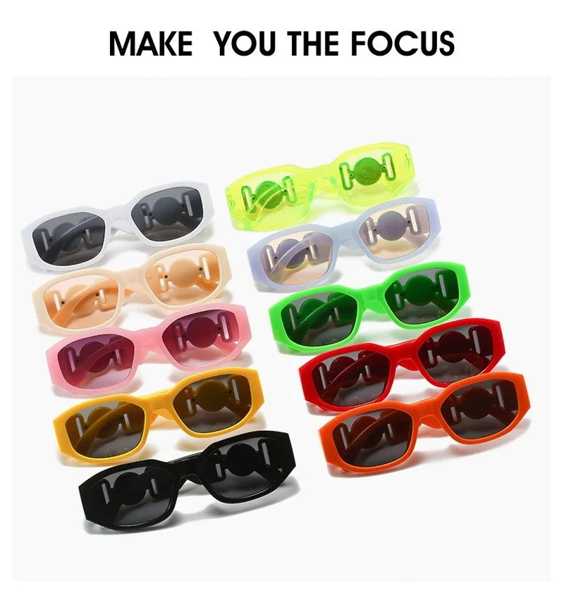 NEW ME IM Vintage Small Rectangle Sunglasses