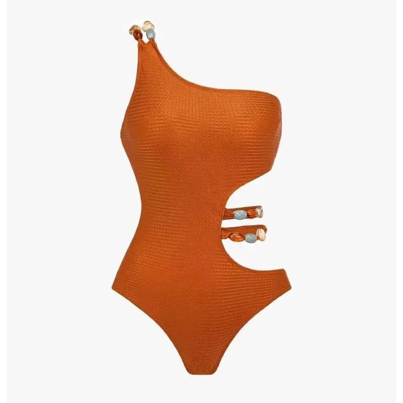 Luxury One Shoulder one Piece swimsuit