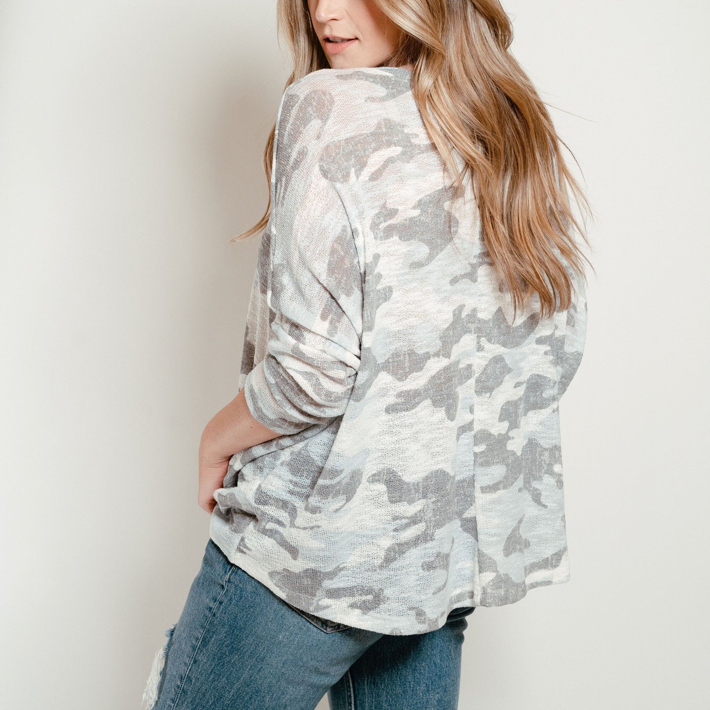 Camo Dolman Off White