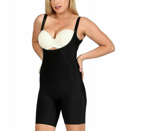 InstantFigure Plus Size Underbust Bodyshorts W/Bra Straps WBSS016C