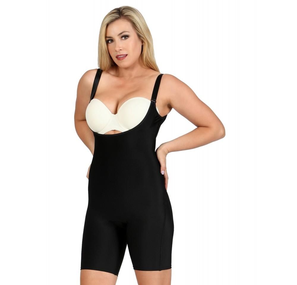 InstantFigure Plus Size Underbust Bodyshorts W/Bra Straps WBSS016C