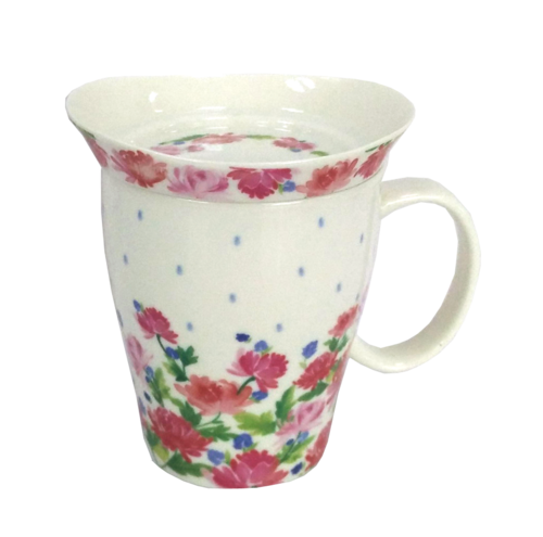 Mug with a lid English Roses 330ml
