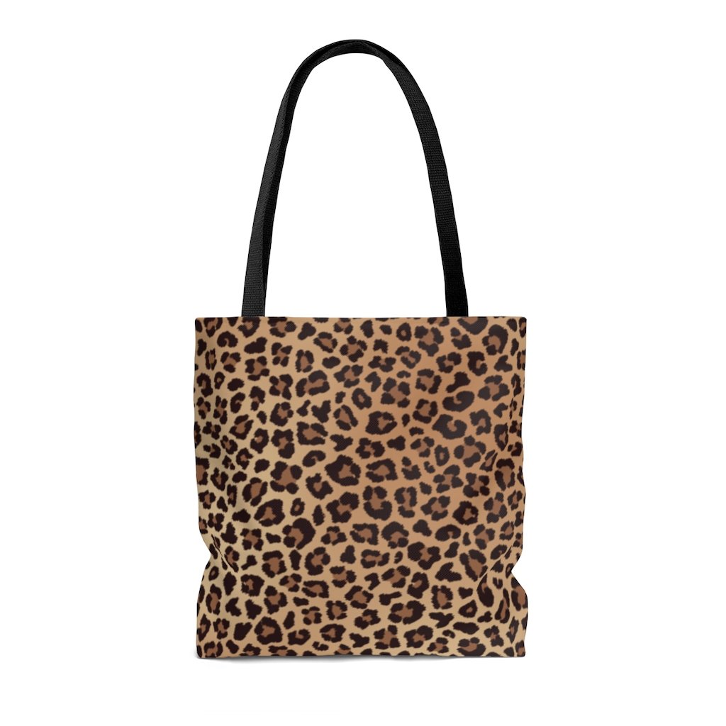 NEW ME IM Leopard Print Animal Tote Bag