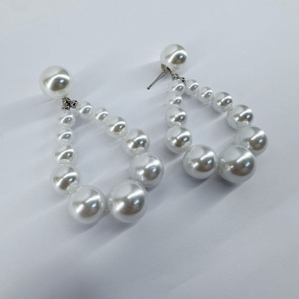 Drop Dangle Pearl in Teardrop shape Earrings