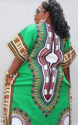 Long Kaftan Handmade  Dashiki Women Dress, African Women Dress,