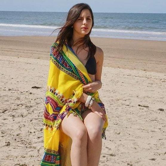 Coconut Cotton Beach Sarong Wear beach bikini cover dashiki printed