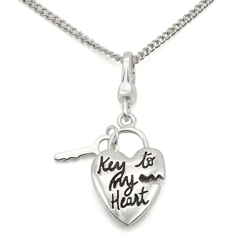 Silver 925 Sterling Silver Chain Pendant with No Stone
