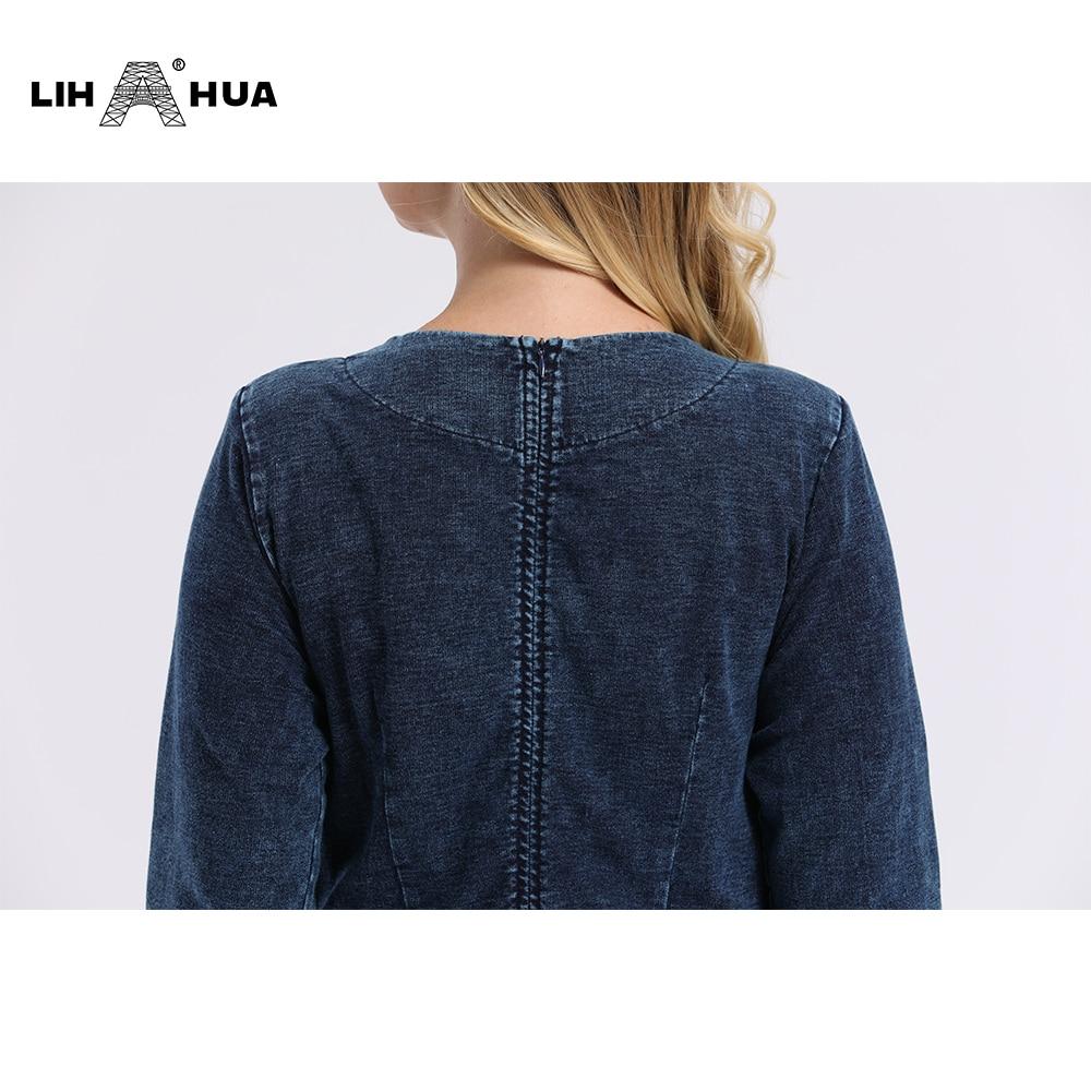 Women's Plus Size Denim Dress Premium Stretch Denim Slim Fit Dress