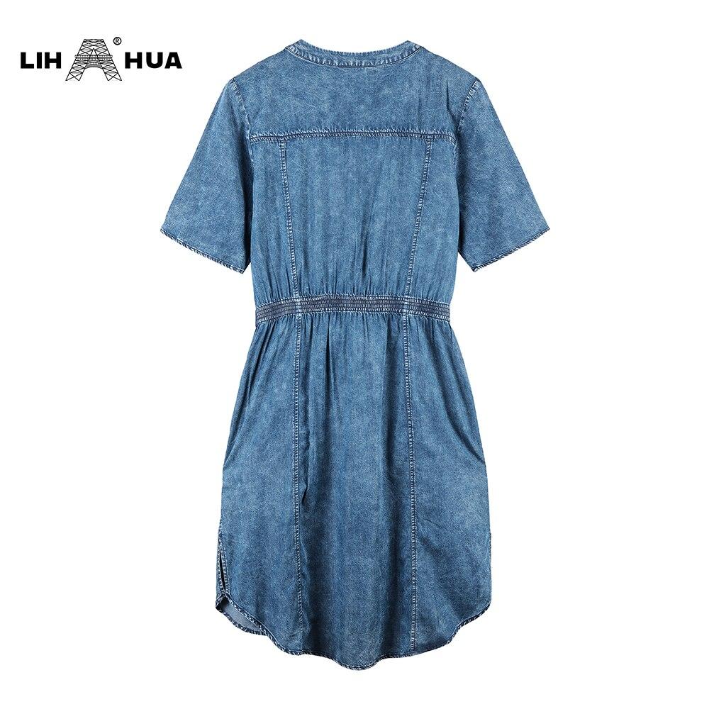 Women's Plus Size Denim Dress Summer Slim Fit Dress Casual Dress Woven