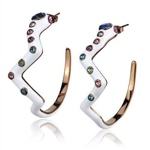 IP Coffee light Stainless Steel Earrings with Top Grade