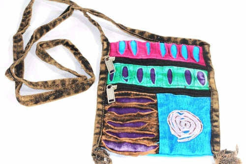 NEW ME IM Spiral Cross Body Patchwork Passport Bag