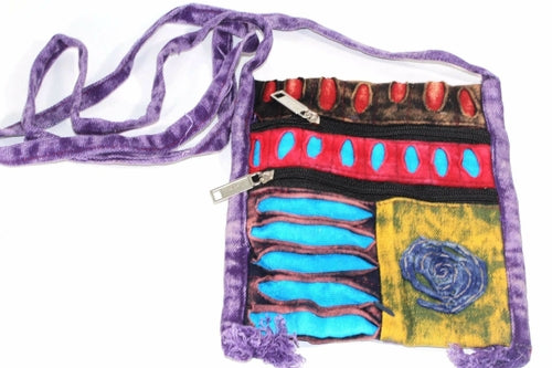 NEW ME IM Spiral Cross Body Patchwork Passport Bag