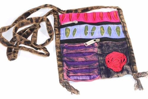 NEW ME IM Spiral Cross Body Patchwork Passport Bag