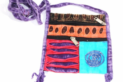 NEW ME IM Spiral Cross Body Patchwork Passport Bag