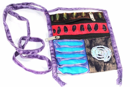 NEW ME IM Spiral Cross Body Patchwork Passport Bag