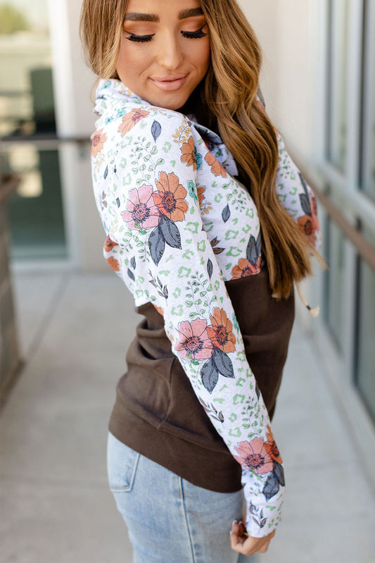 Wild Thing Patchwork Cowl Neck Sweatshirt