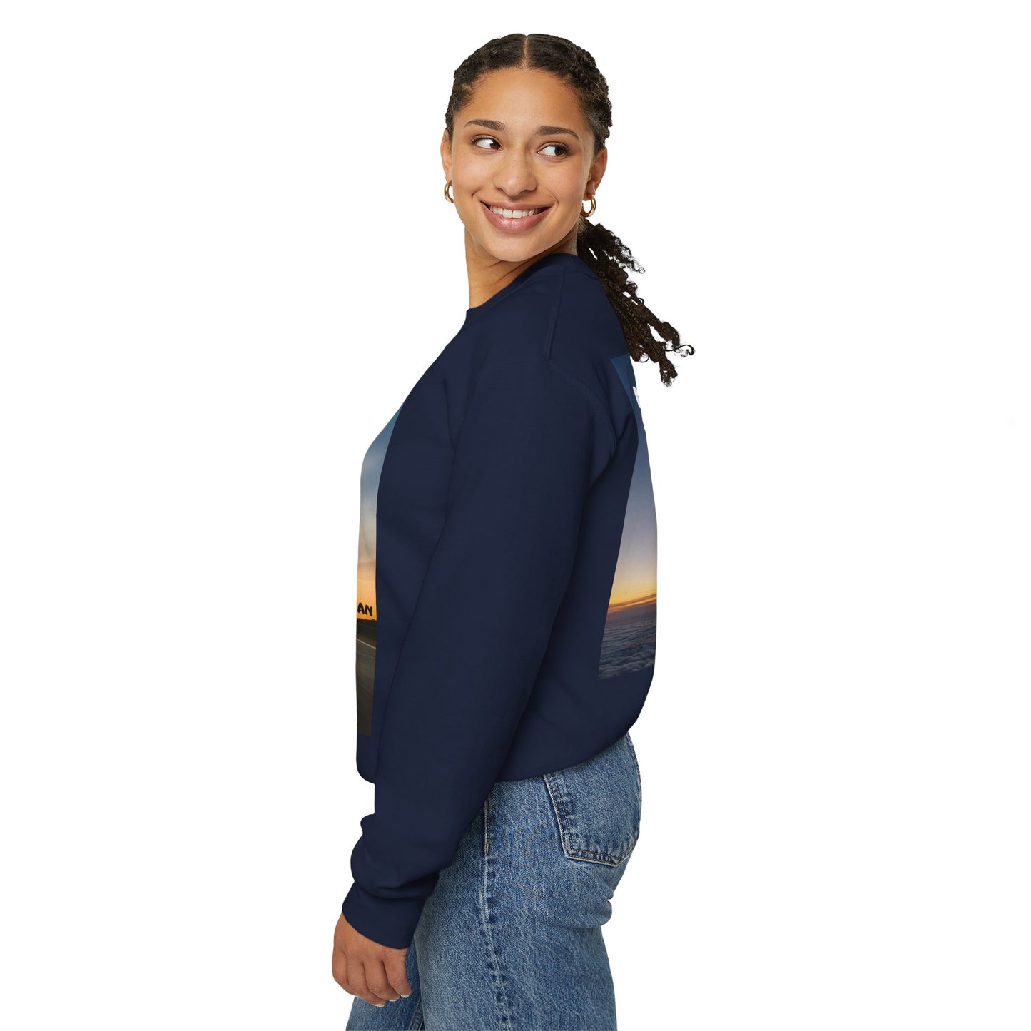 "Jeremiah 29:11 / Matthew 28:20" Christian Crewneck Inspirational Bible Verse Sweatshirt