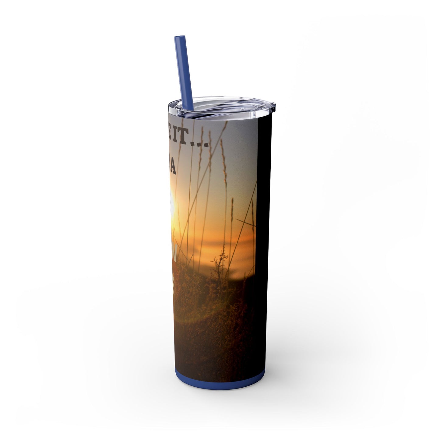 I MADE IT Inspirational Skinny Tumbler, 20oz - Motivational Drinkware for Self-Improvement, Perfect Gift for Wellness Journeys, Birthday, New Year