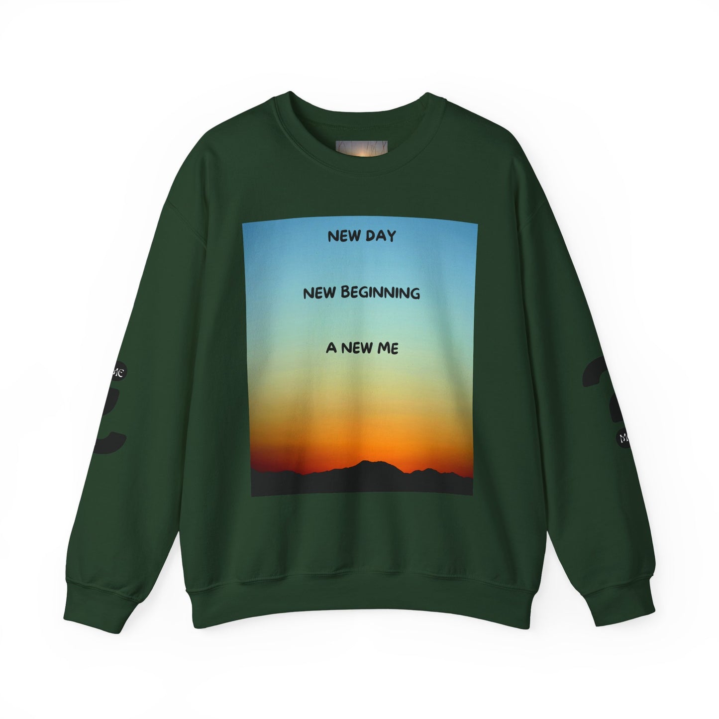 NEW DAY NEW BEGINNING A NEW ME Crewneck Sweatshirt - New Day, New Beginning, A New Me, Motivational Apparel, Cozy Gift for Her, Affirmation Sweater, [...]