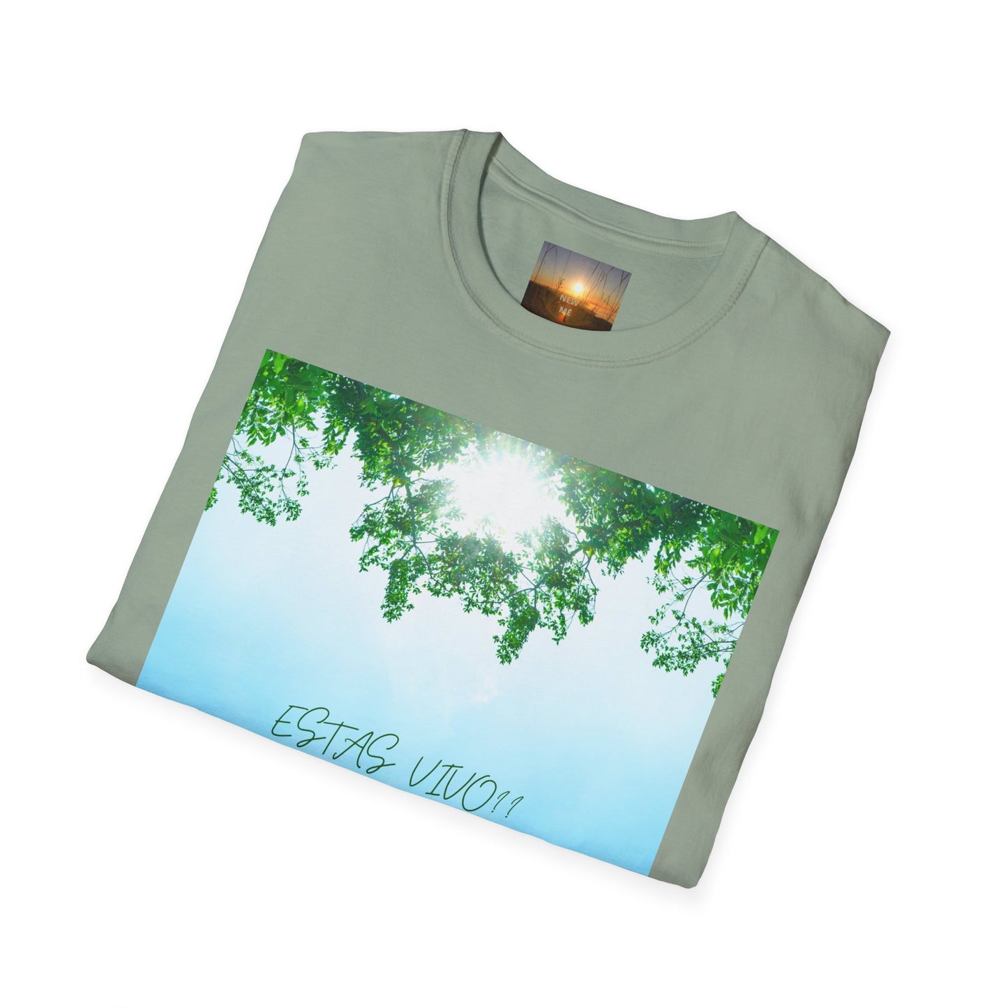 ESTAS VIVO? Serene Nature T-Shirt, Yoga Wear, Mindfulness Tee, Inspirational Shirt, Relaxation Gift, Unisex Summer Top