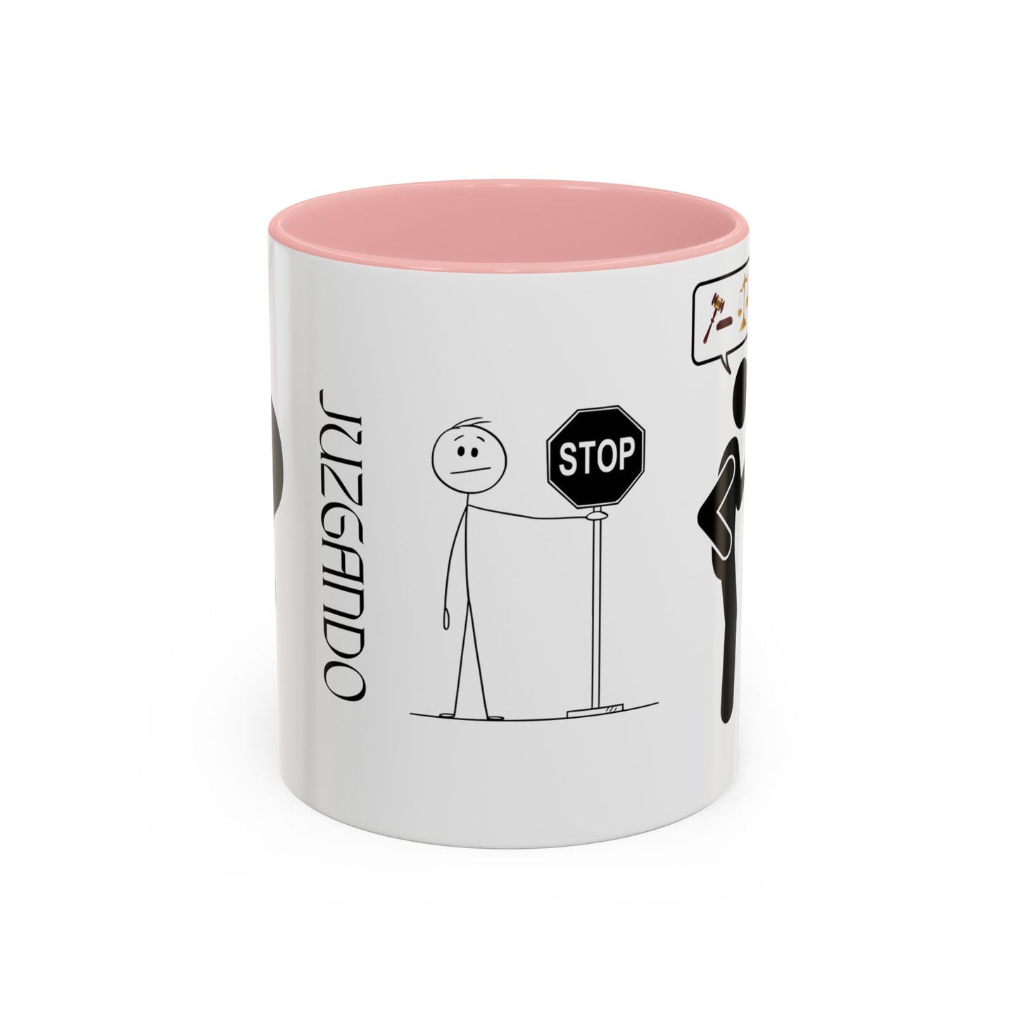 JUZGANDO Coffee Mug for Everyday Laughs, Funny Gift for Coffee Lovers, Quirky Office Mug, Unique Holiday Gift, Playful Drinkware