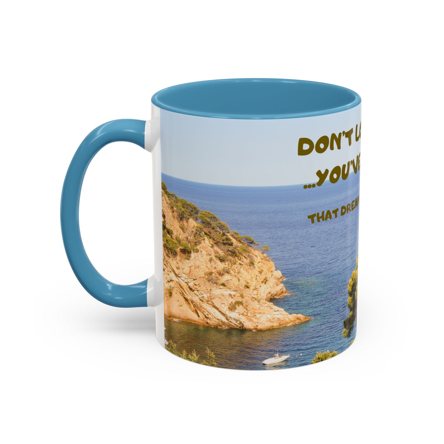 Inspirational Coastal Coffee Mug - "Don't Lose Focus... You've Got This" Accent Mug