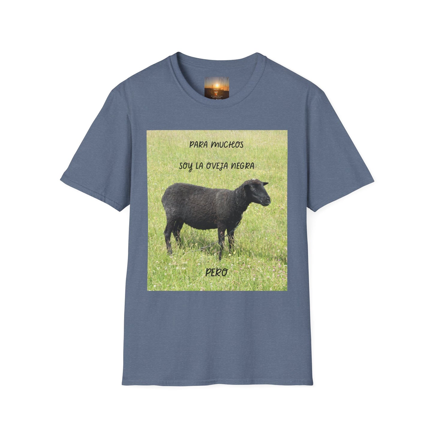 OVEJA NEGRA PERO Unisex Softstyle T-Shirt with Sheep Designs - Cute Farm Animal Tee, Funny Gift for Animal Lovers, Pastoral Vibe, Eco-Friendly Fashion, [...]
