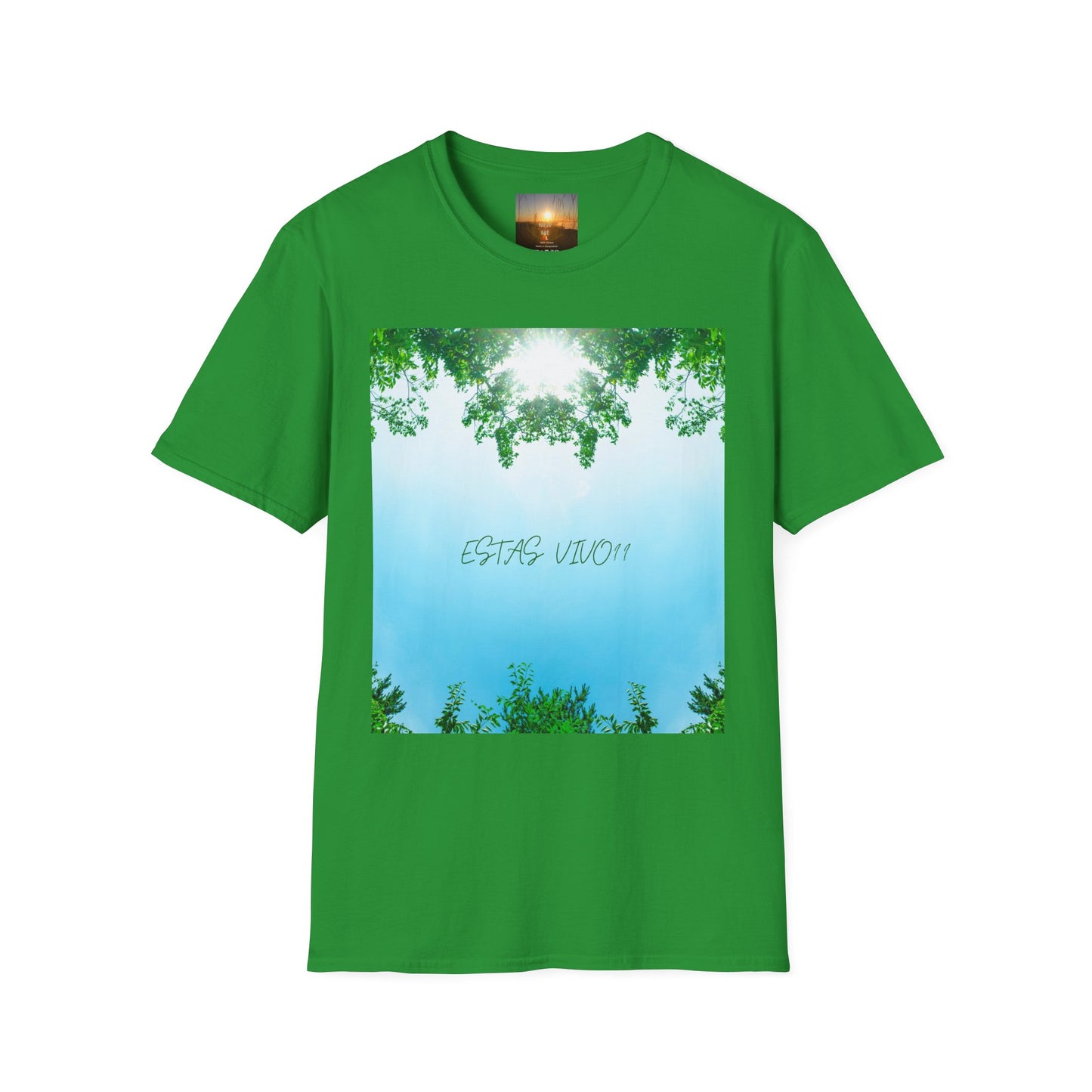 ESTAS VIVO? Serene Nature T-Shirt, Yoga Wear, Mindfulness Tee, Inspirational Shirt, Relaxation Gift, Unisex Summer Top