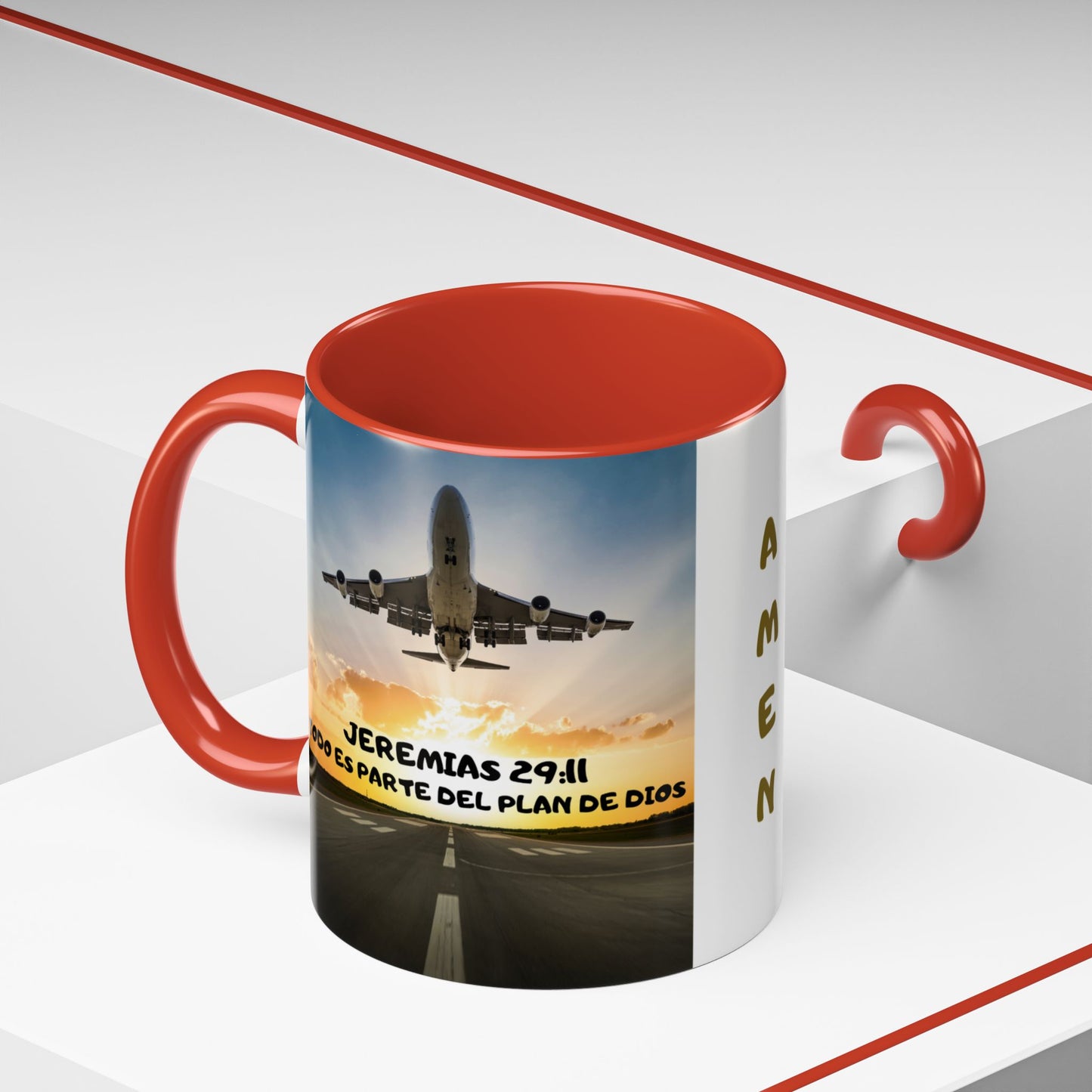 "Mateo 28:20 Estoy Contigo Siempre" Accent Mug (11/15oz)
