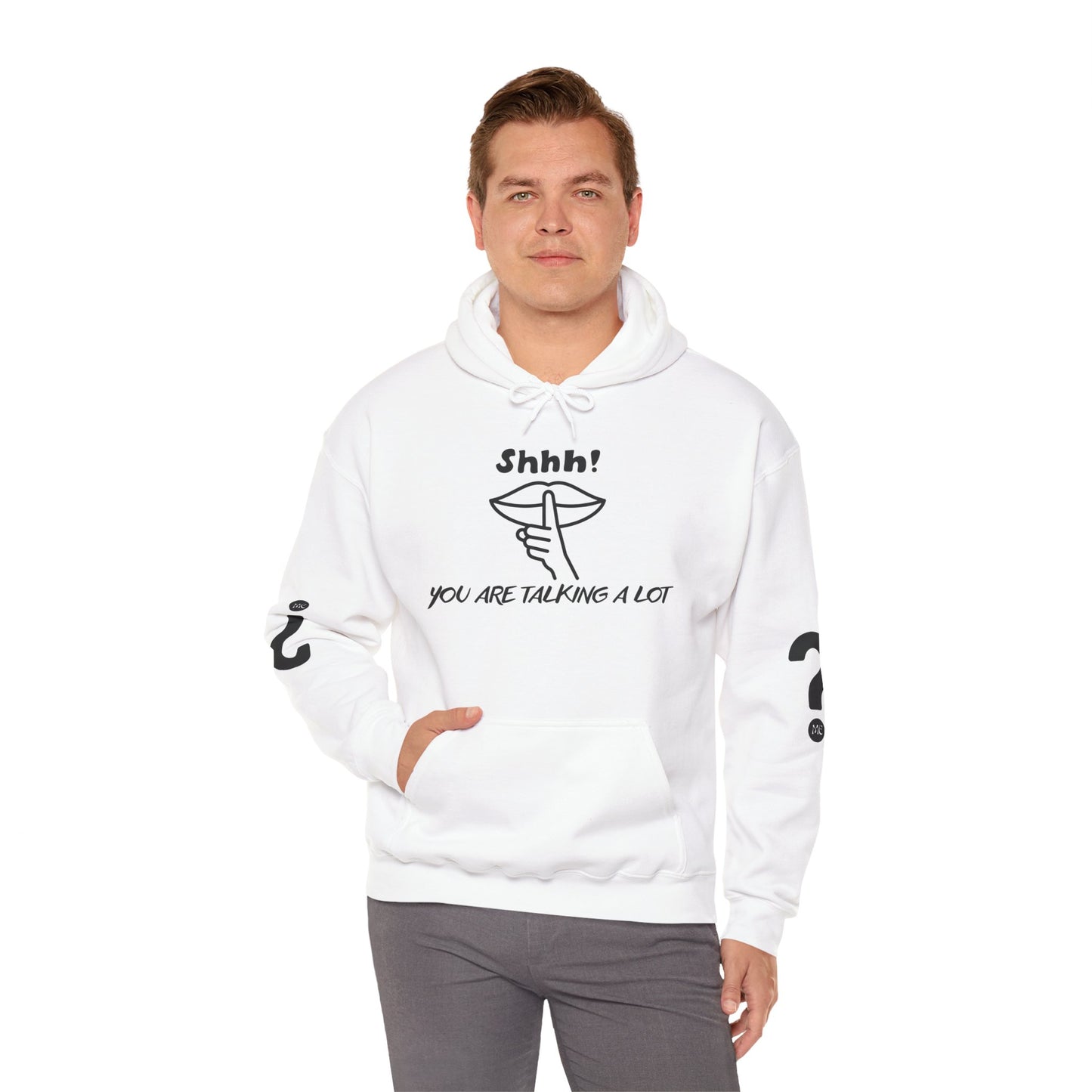 Shhh! Funny Unisex Hooded Sweatshirt, Cozy Hoodie for Introverts, Ideal Gift for Friends and Family, Perfect for Casual Wear, [...]