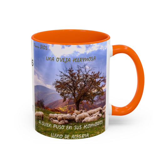 OVEJA NEGRA Personalized Accent Coffee Mug for Sheep Lovers, Custom Birthday Gift, Rustic Farmhouse Decor, Animal Mug, Unique Gift Idea