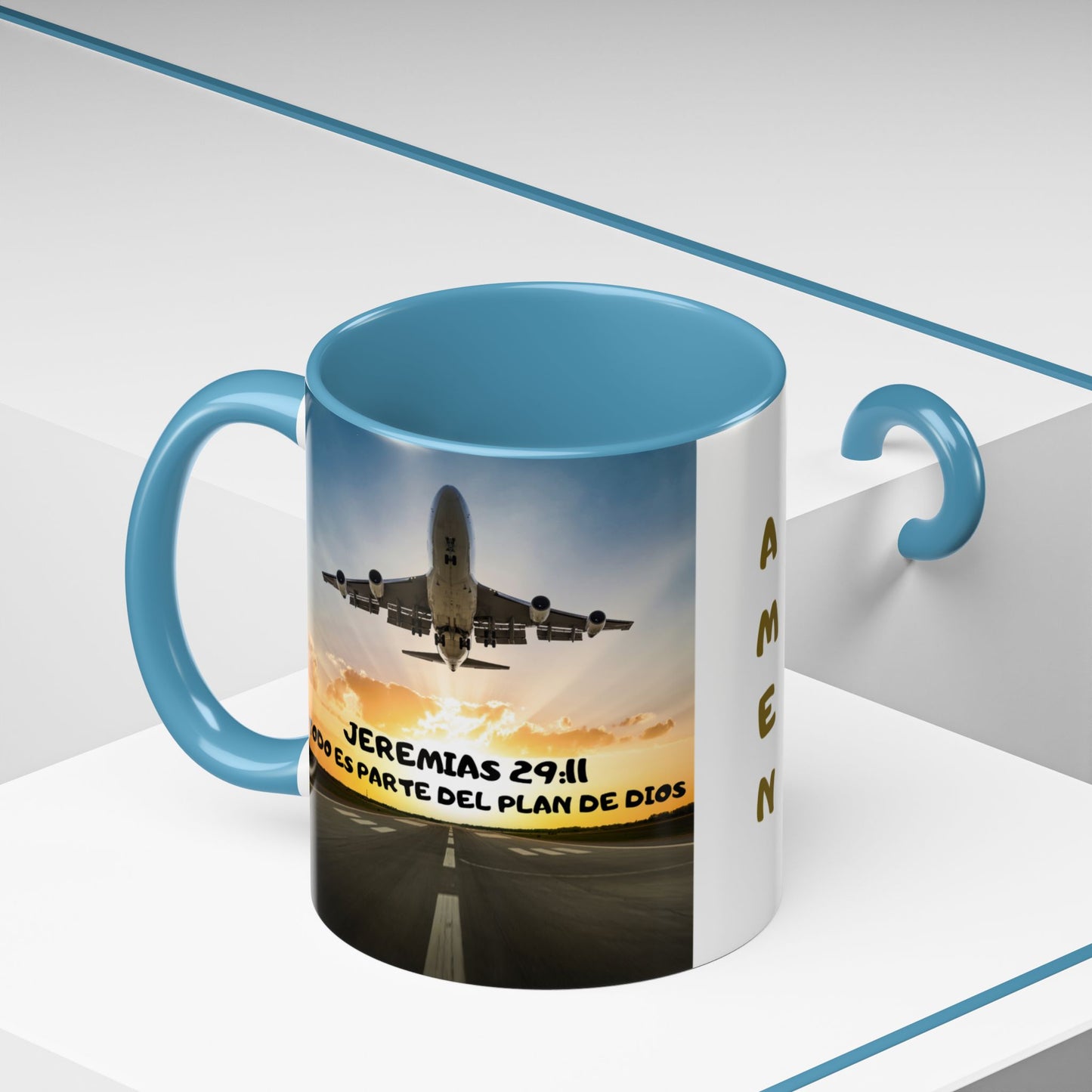 "Mateo 28:20 Estoy Contigo Siempre" Accent Mug (11/15oz)