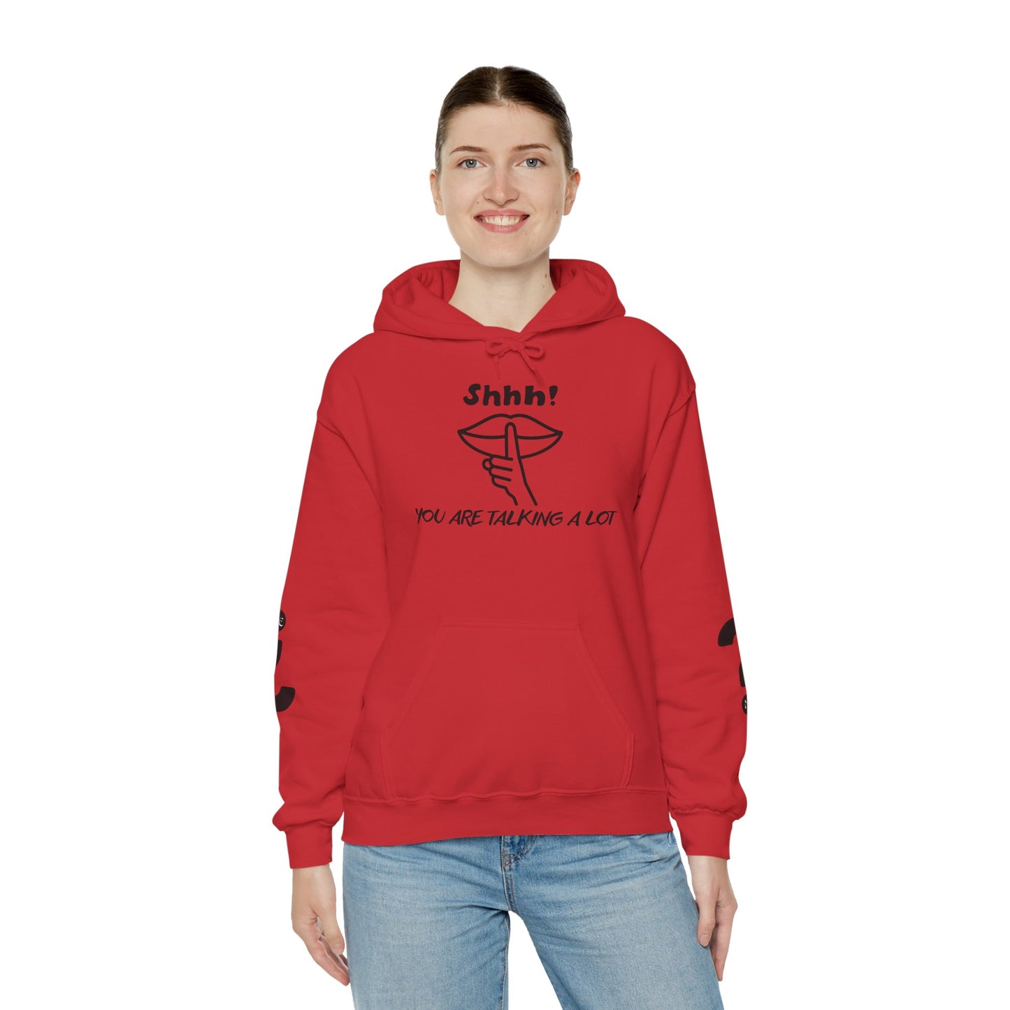 Shhh! Funny Unisex Hooded Sweatshirt, Cozy Hoodie for Introverts, Ideal Gift for Friends and Family, Perfect for Casual Wear, [...]