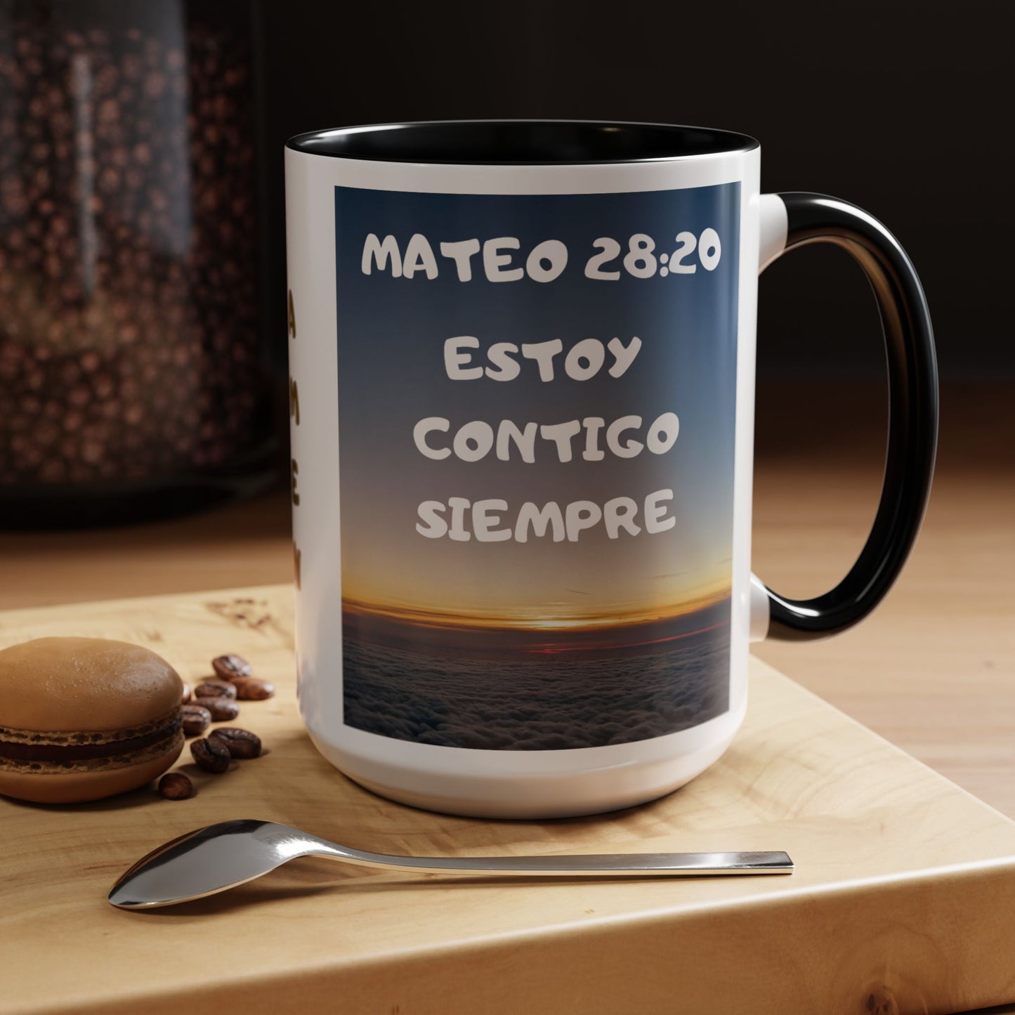 "Mateo 28:20 Estoy Contigo Siempre" Accent Mug (11/15oz)