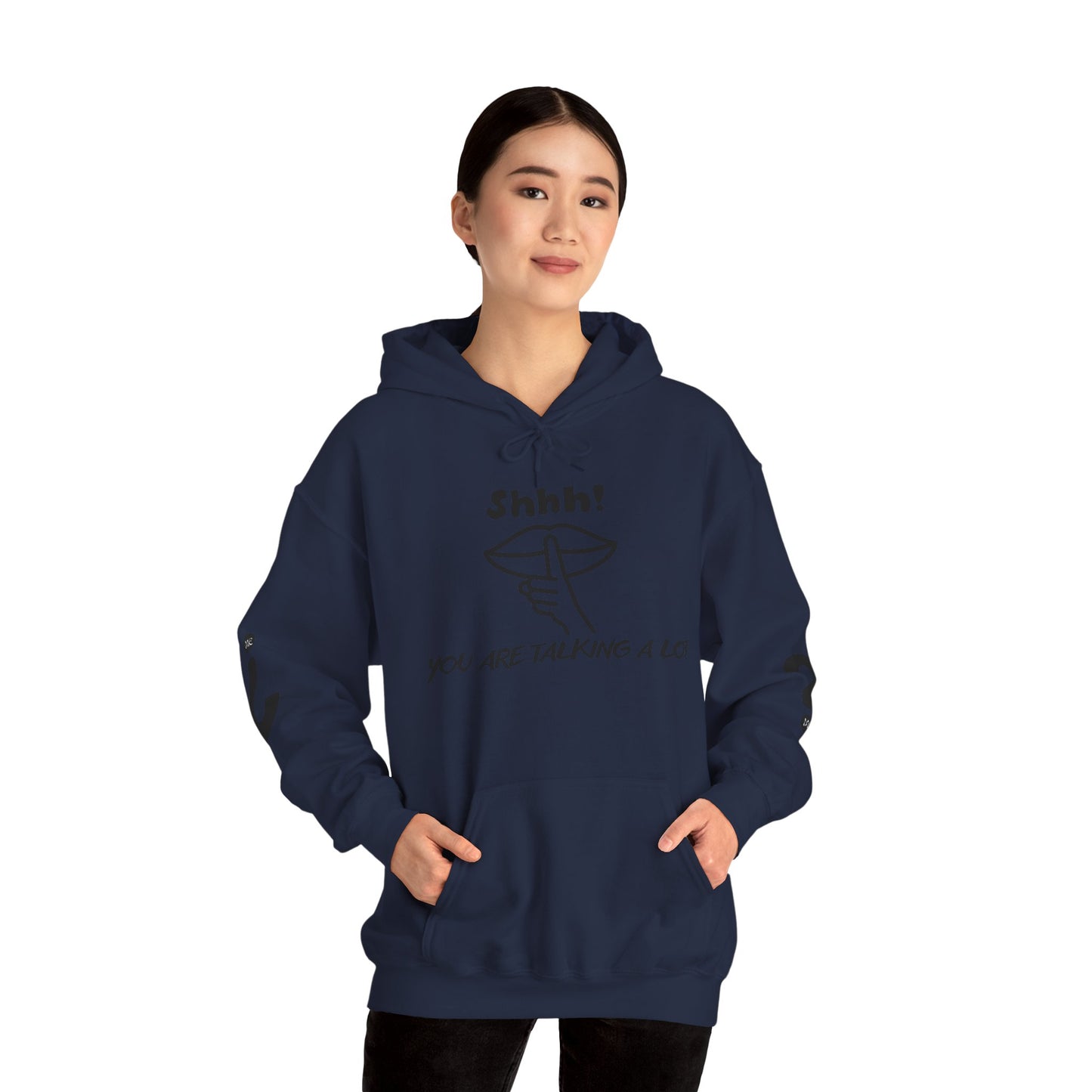 Shhh! Funny Unisex Hooded Sweatshirt, Cozy Hoodie for Introverts, Ideal Gift for Friends and Family, Perfect for Casual Wear, [...]
