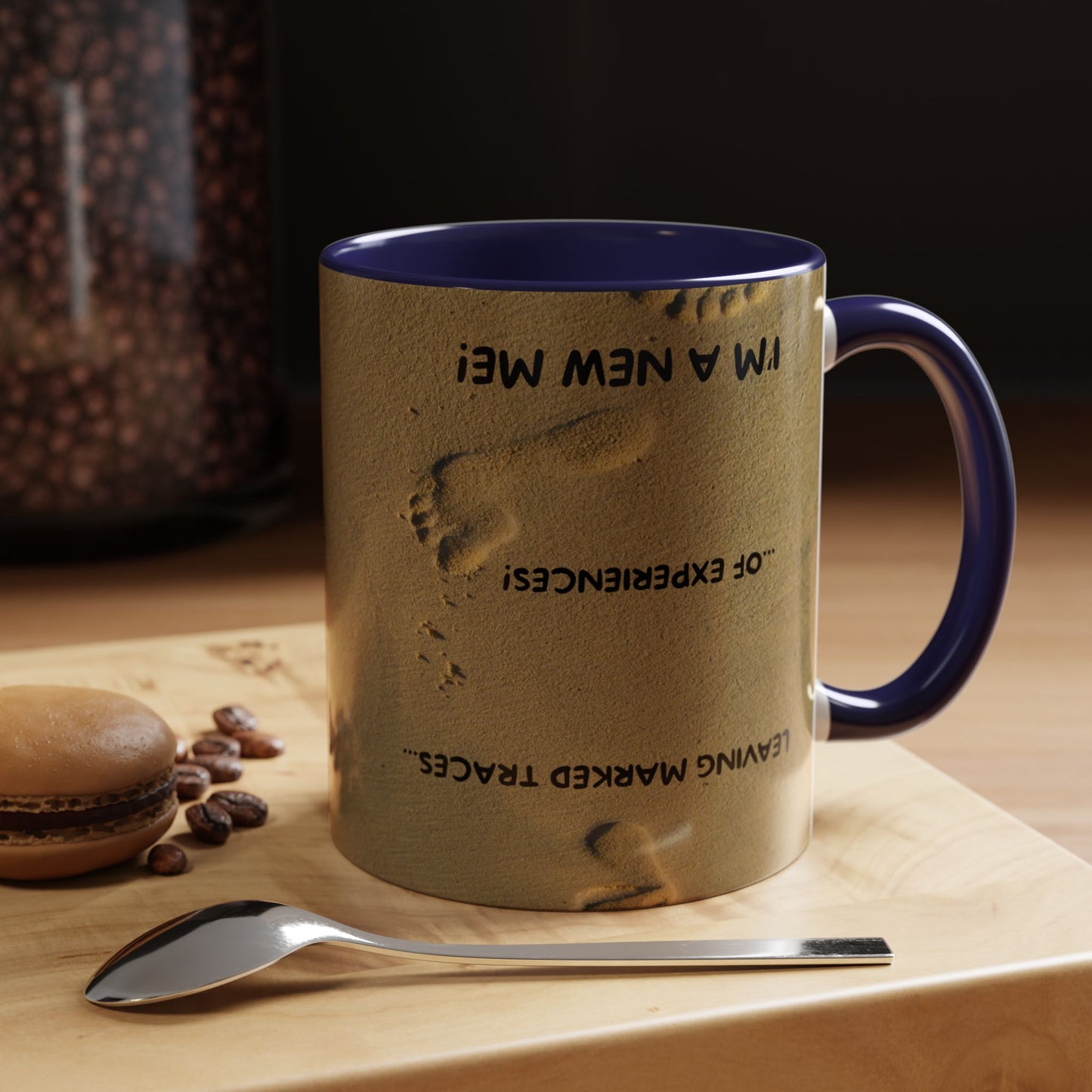 LEAVING EXPERIENCES Inspirational Accent Coffee Mug - Perfect Gift for New Beginnings, Motivation, Self-Discovery, Café Lover, Ceramic Cup