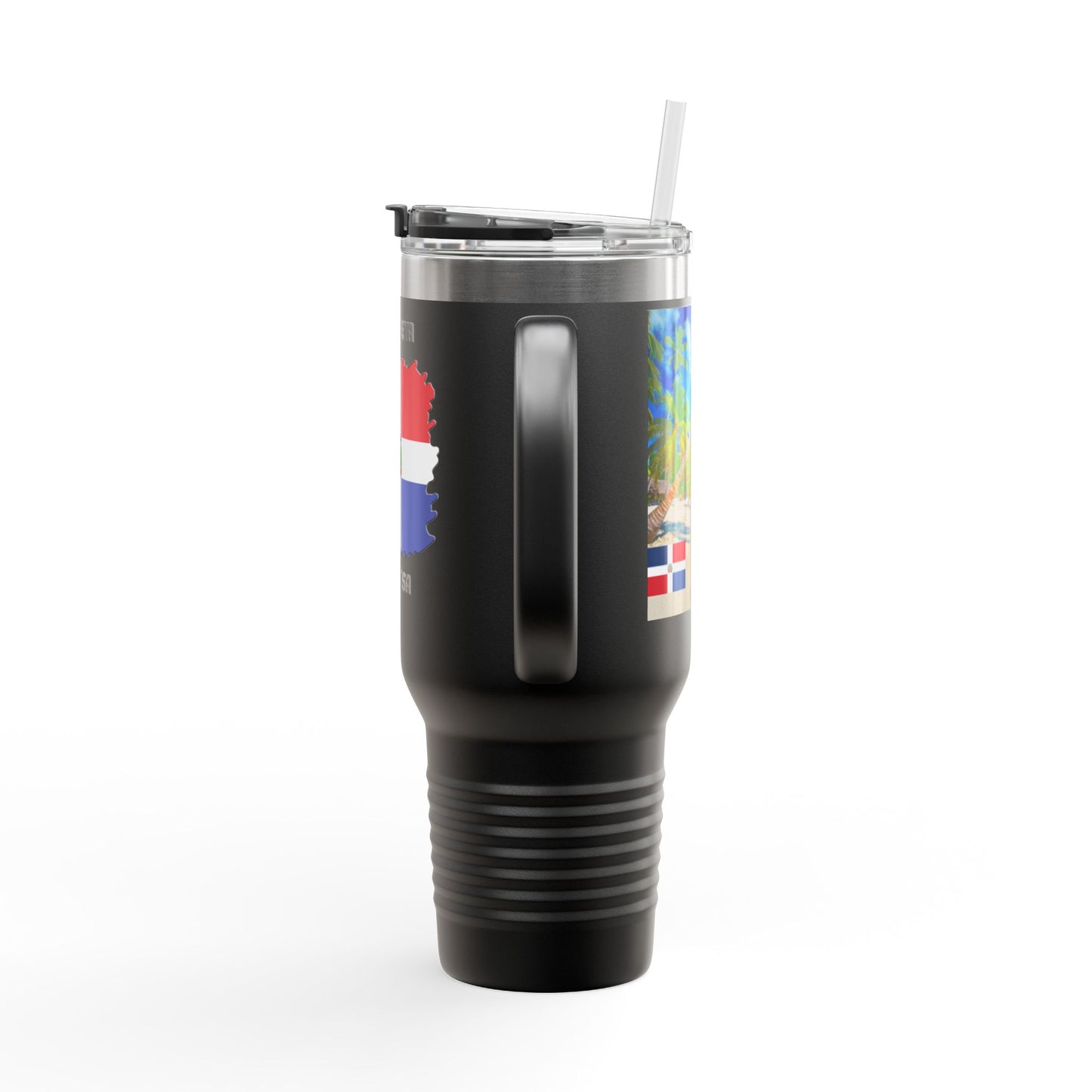 Dominican Republic Insulated Travel Mug, Caribbean Travel Cup, Beach Lover Gift, Quisqueya Hermosa Thermos, Vacation Essential, Summer [...]