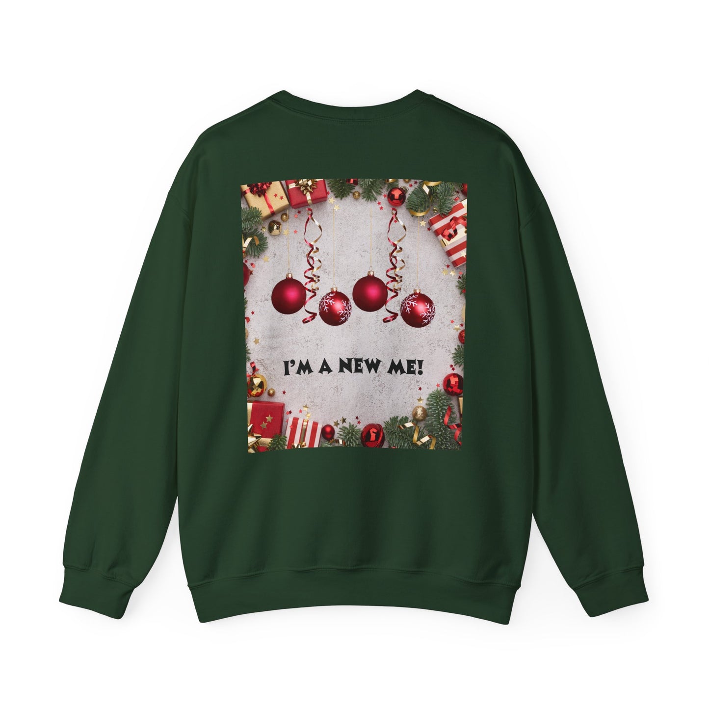 Cozy Christmas Sweatshirt - Reflect Empathy & Be A New You, Holiday Gift, Winter Fashion, Christmas Celebration, Unisex Crewneck