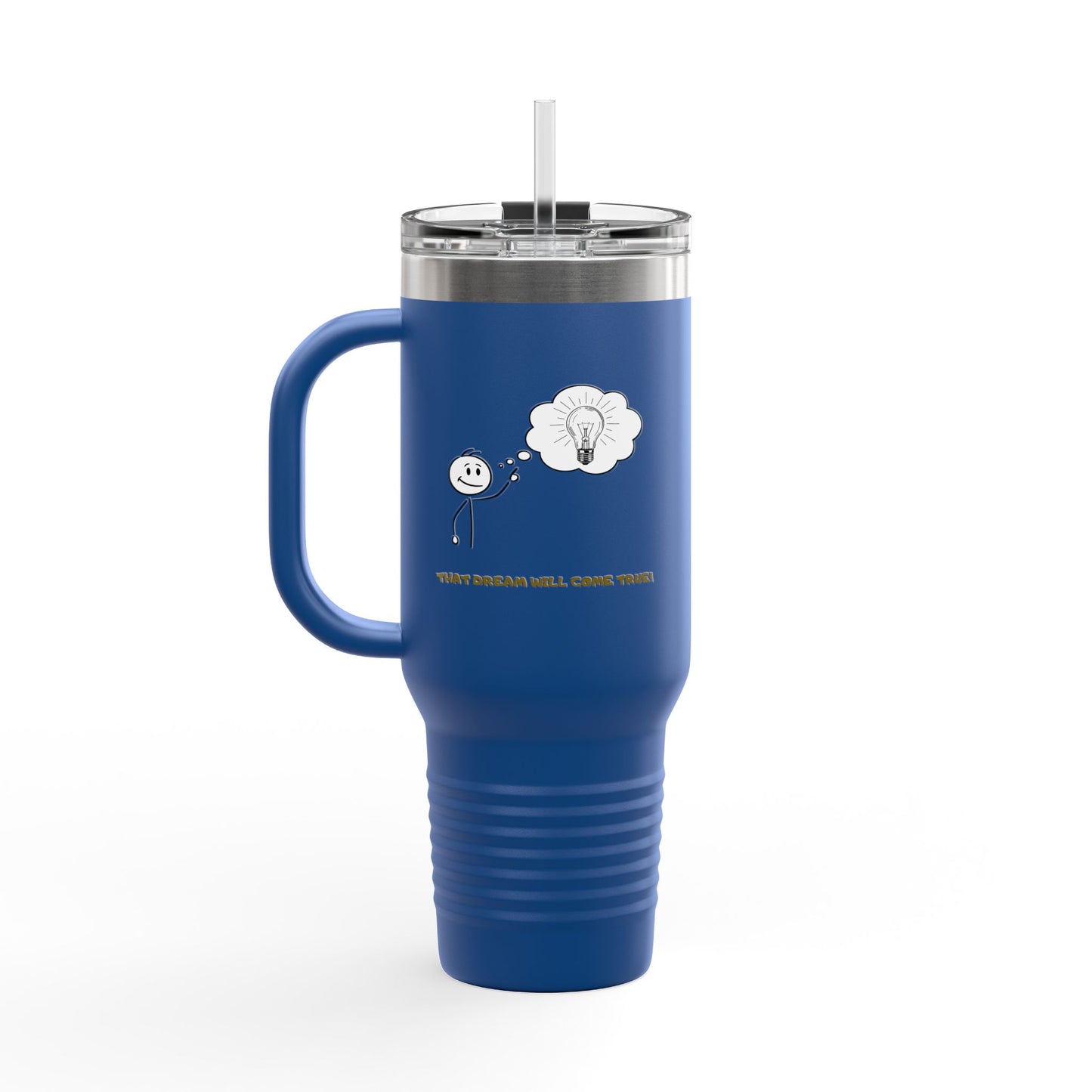 Inspirational Travel Tumbler 40oz — "Don't Lose Focus, You've Got This" Scenic Insulated Mug