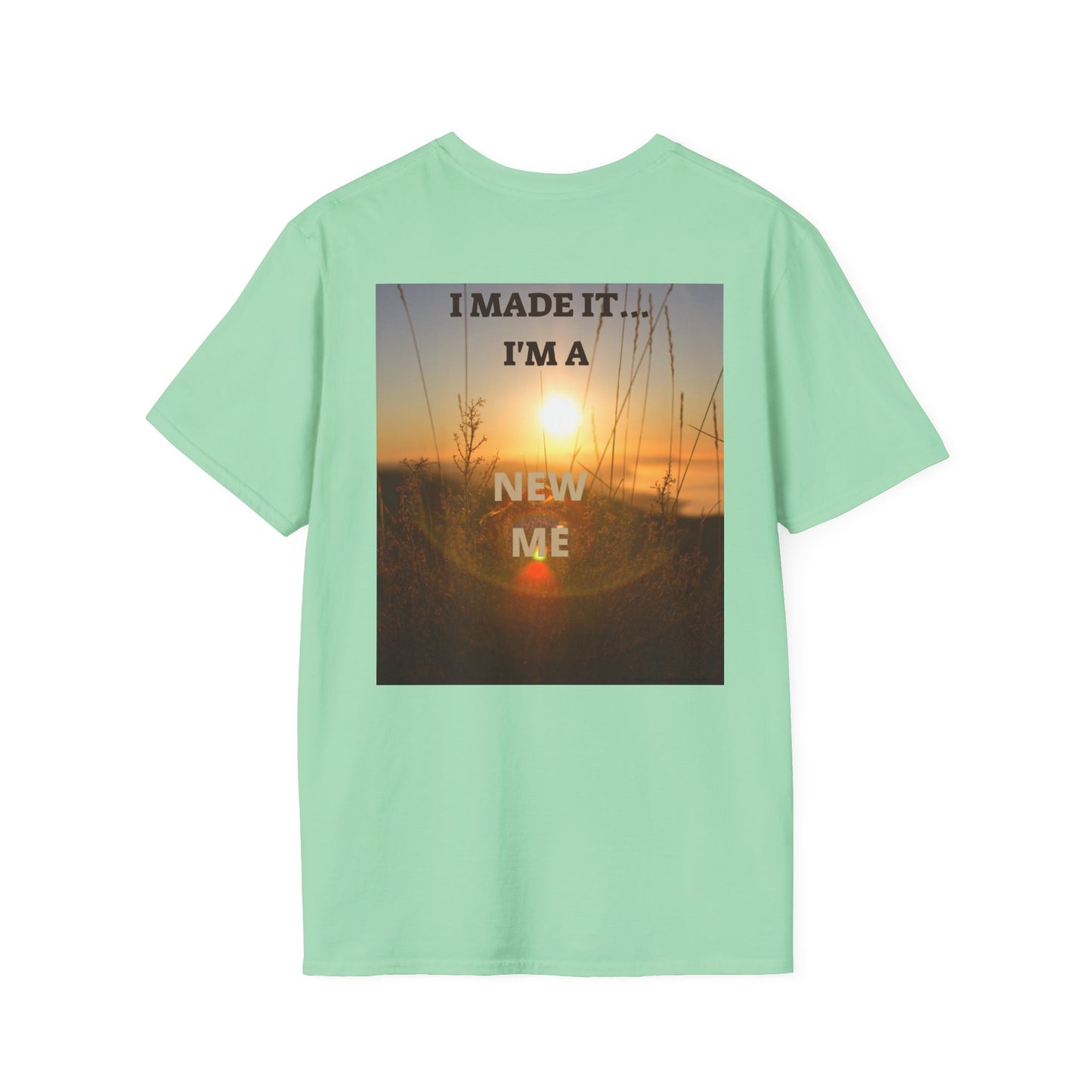 I MADE IT Inspirational Quote T-Shirt for Personal Growth, Motivational Tee, Beach Vibes Shirt, Gift for Friends, Unisex Softstyle Tee