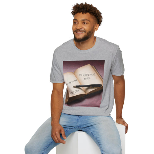 TURN THE PAGE Inspirational Book T-Shirt, Motivational Tee, Reading Lover Gift, Journal Enthusiast Apparel, Bookworm T-Shirt, Literary Quote Shirt
