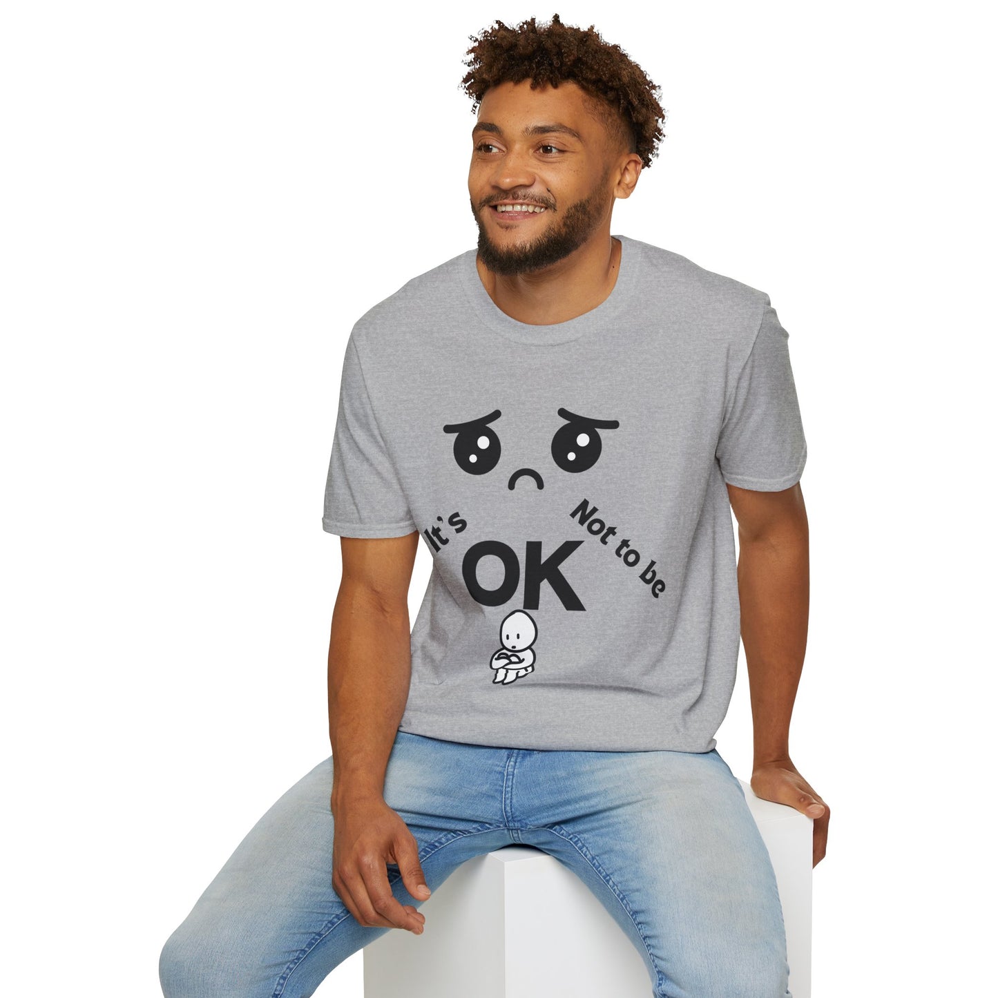 IT'S OK Emotional Support Unisex T-Shirt, Inspirational Tee, Self-Care Shirt, Mental Health Awareness, Gift for Friends, Motivational Apparel, [...]