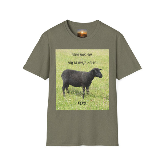 OVEJA NEGRA PERO Unisex Softstyle T-Shirt with Sheep Designs - Cute Farm Animal Tee, Funny Gift for Animal Lovers, Pastoral Vibe, Eco-Friendly Fashion, [...]