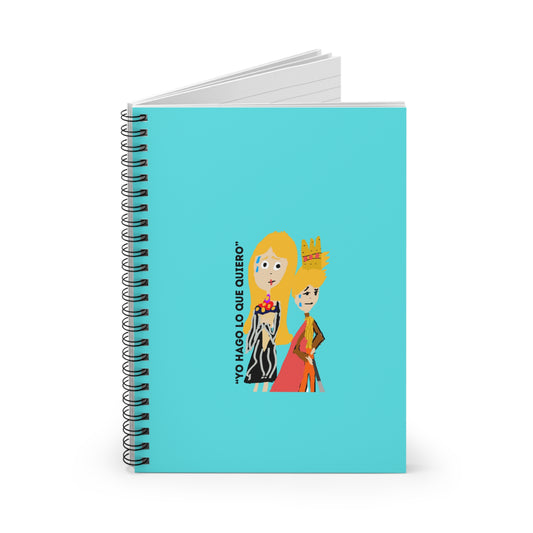 YO HAGO LO QUE QUIERO ISAAC IDYER ARTS DESINGS Spiral Notebook - Ruled Line