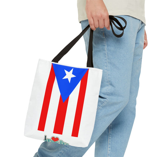 Vibrant Puerto Rican Tote Bag, Beach Carryall, Cultural Shopping Bag, Puerto Rico Pride, Vacation Accessory, Summer Essentials