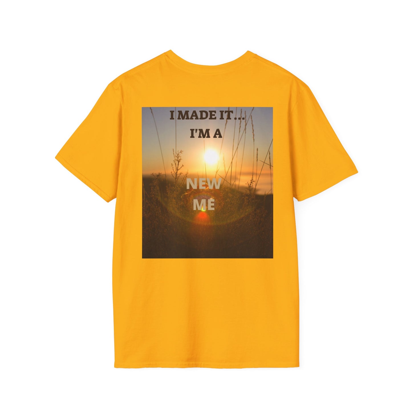 I MADE IT Inspirational Quote T-Shirt for Personal Growth, Motivational Tee, Beach Vibes Shirt, Gift for Friends, Unisex Softstyle Tee