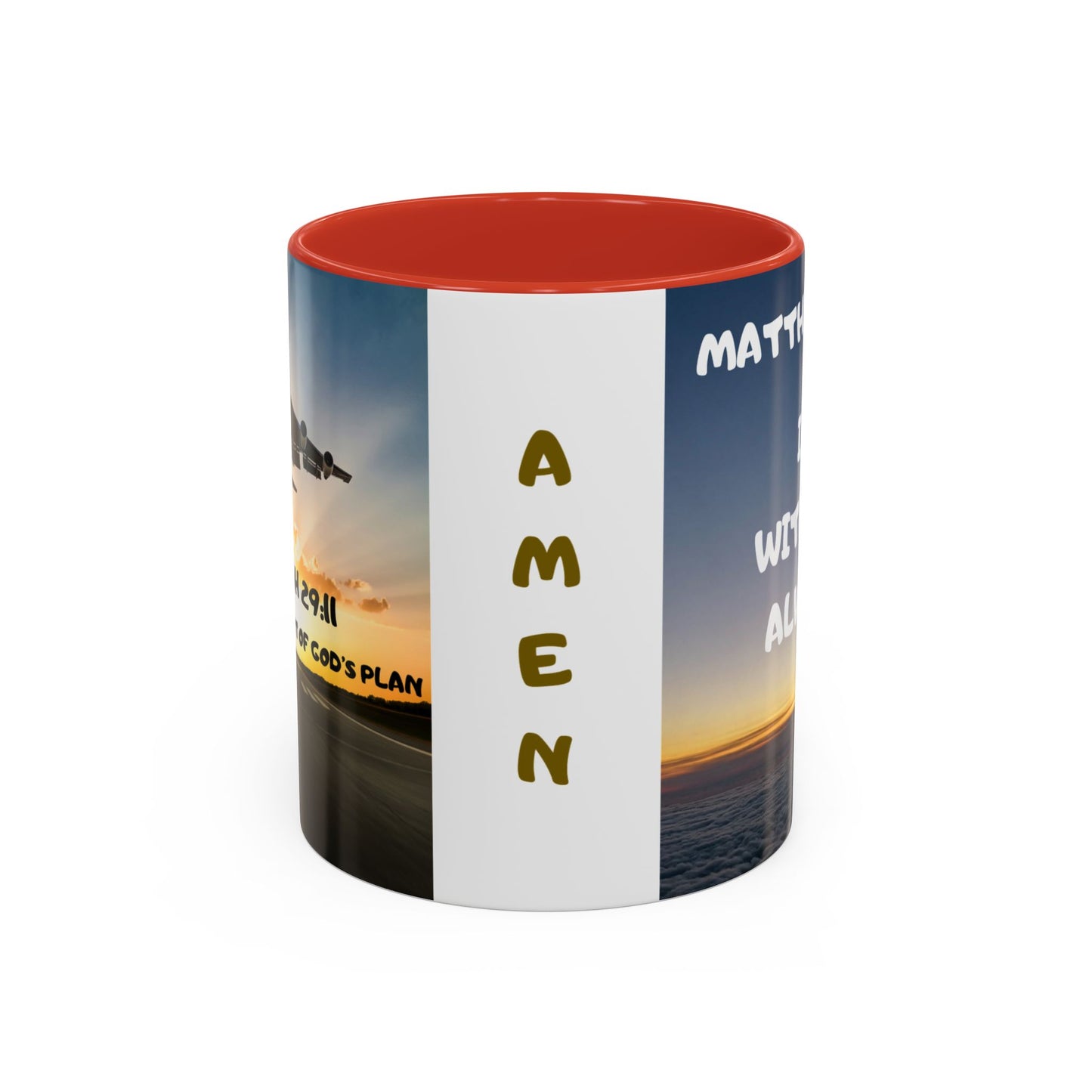 Matthew 28:20 Coffee Mug – "I’m With You Always" Inspirational Christian Accent Mug