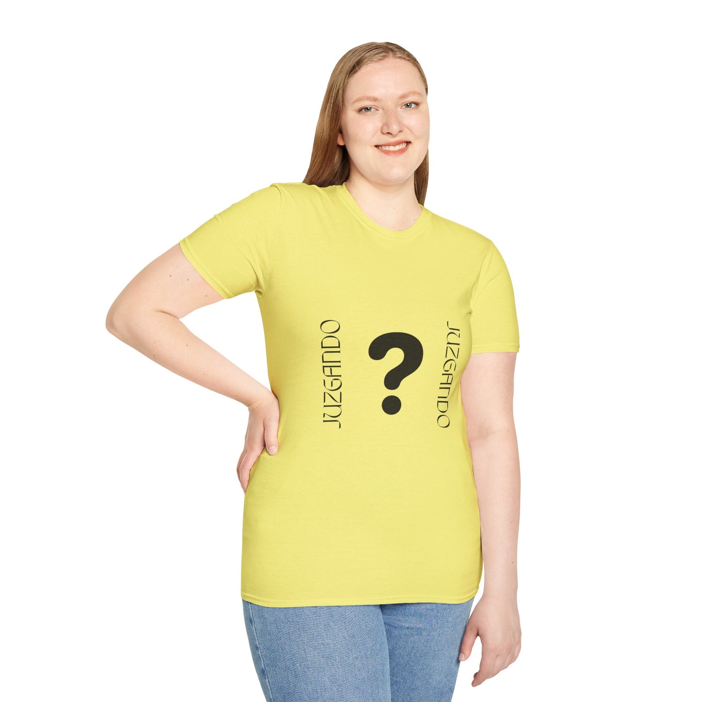 JUZGANDO Humorous Unisex Softstyle T-Shirt - Questioning Yourself Shirt, Funny Graphic Tee, Casual Wear, Gift for Friends & Family, [...]