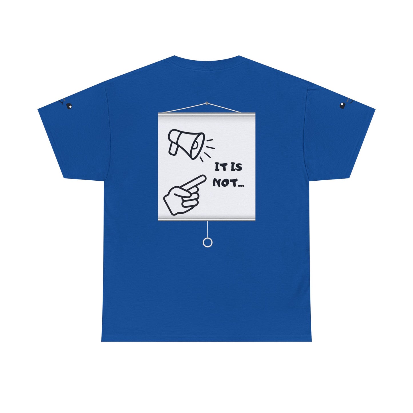 Graphic Tee — "It's Not Your Fault" Comic-Style Pointing Design