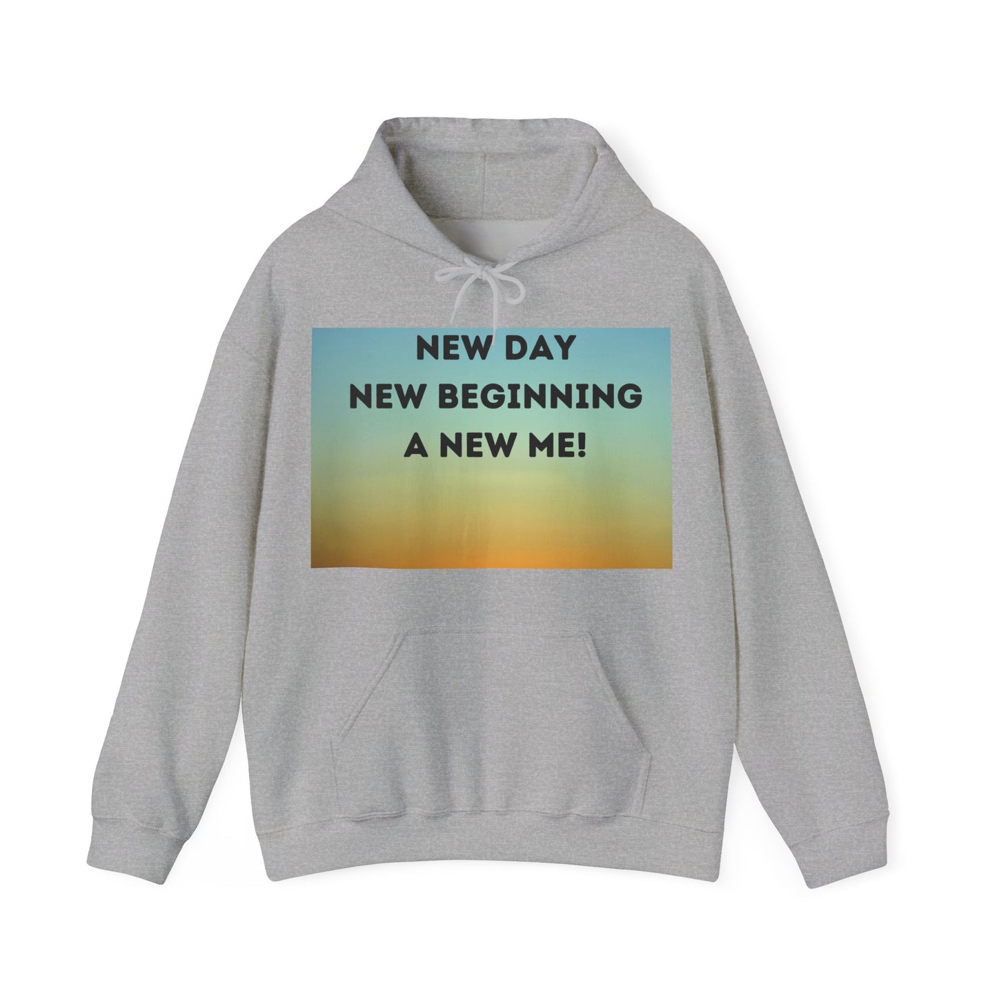 NEW DAY NEW BEGINNING A NEW ME Unisex Heavy Blend™ Hooded Sweatshirt